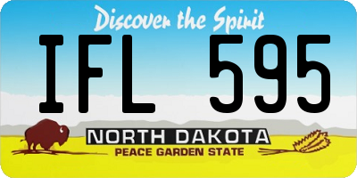 ND license plate IFL595