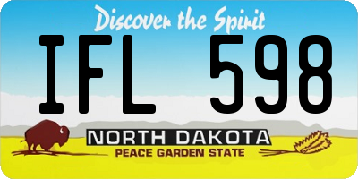 ND license plate IFL598