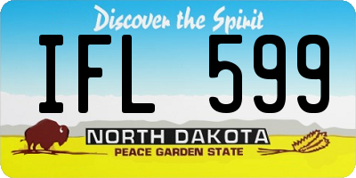 ND license plate IFL599