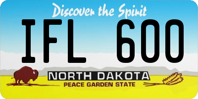ND license plate IFL600
