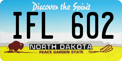 ND license plate IFL602