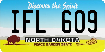 ND license plate IFL609