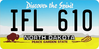 ND license plate IFL610