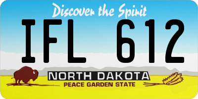 ND license plate IFL612