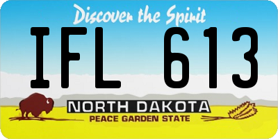 ND license plate IFL613