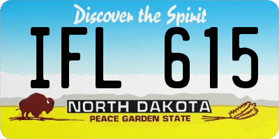 ND license plate IFL615