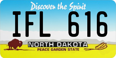 ND license plate IFL616