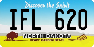 ND license plate IFL620