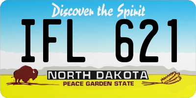 ND license plate IFL621