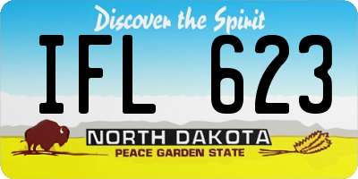 ND license plate IFL623