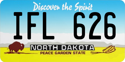 ND license plate IFL626
