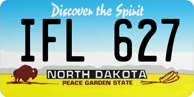ND license plate IFL627