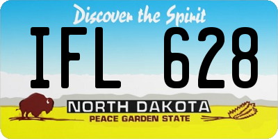 ND license plate IFL628