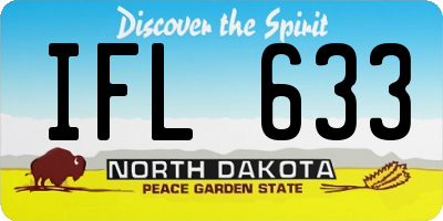 ND license plate IFL633