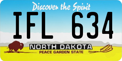 ND license plate IFL634