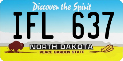 ND license plate IFL637