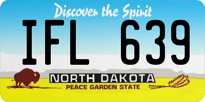 ND license plate IFL639
