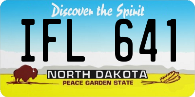 ND license plate IFL641
