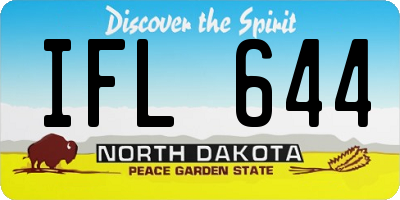 ND license plate IFL644