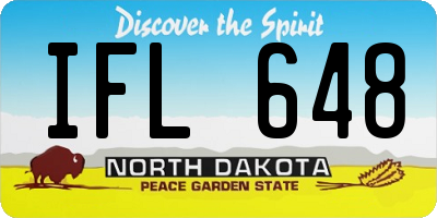 ND license plate IFL648
