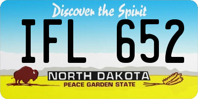 ND license plate IFL652