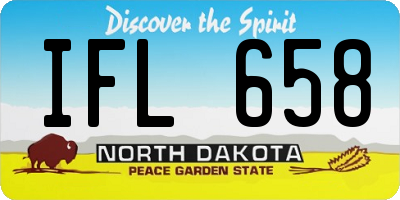 ND license plate IFL658