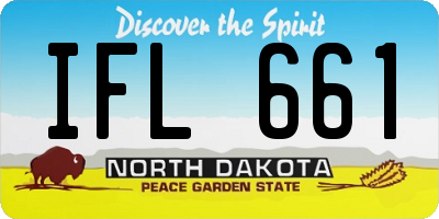ND license plate IFL661
