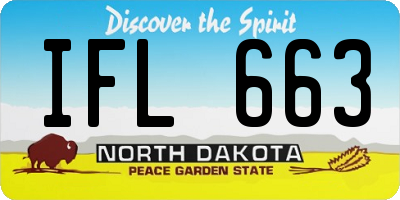 ND license plate IFL663