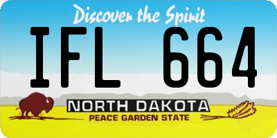 ND license plate IFL664