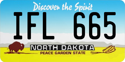ND license plate IFL665