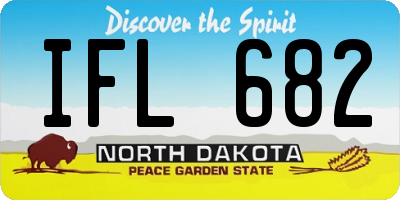 ND license plate IFL682