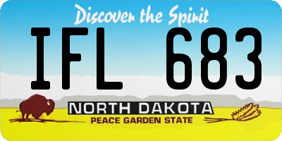 ND license plate IFL683