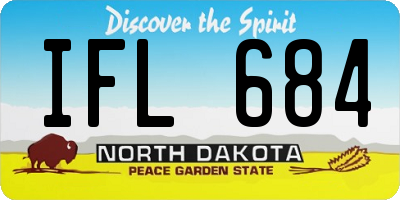 ND license plate IFL684