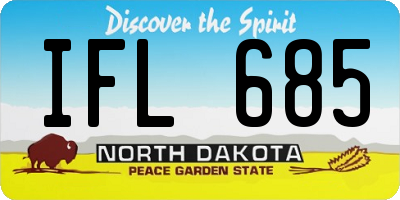 ND license plate IFL685
