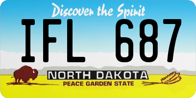 ND license plate IFL687