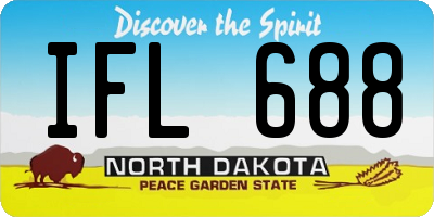 ND license plate IFL688