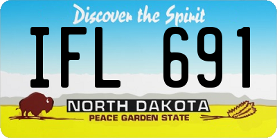 ND license plate IFL691