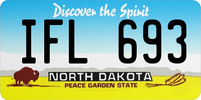 ND license plate IFL693