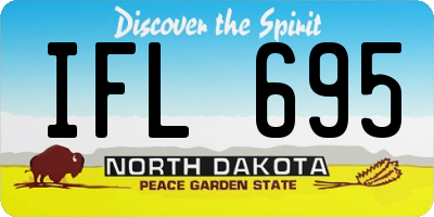 ND license plate IFL695