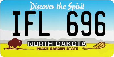 ND license plate IFL696