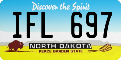 ND license plate IFL697