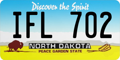 ND license plate IFL702