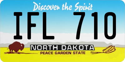 ND license plate IFL710