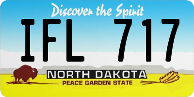 ND license plate IFL717