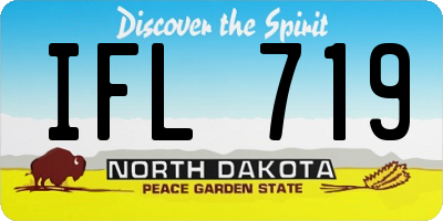 ND license plate IFL719