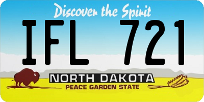 ND license plate IFL721