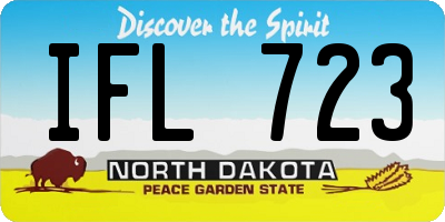 ND license plate IFL723