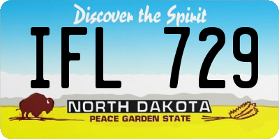ND license plate IFL729