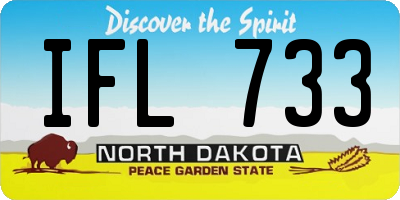 ND license plate IFL733