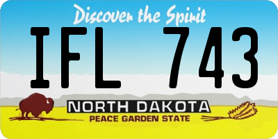 ND license plate IFL743